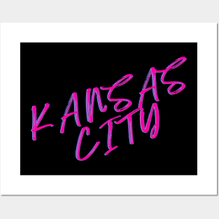 Kansas City Hot Pink Design Posters and Art